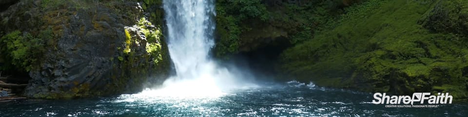Waterfall Lagoon Triple Wide Motion Background