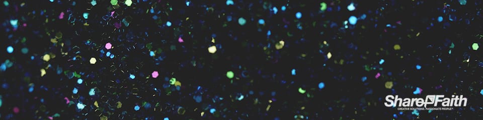Swirling Glitter Triple Wide Worship Video
