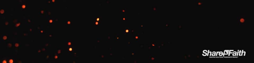 Falling Embers Glitter Triple Wide Video Background