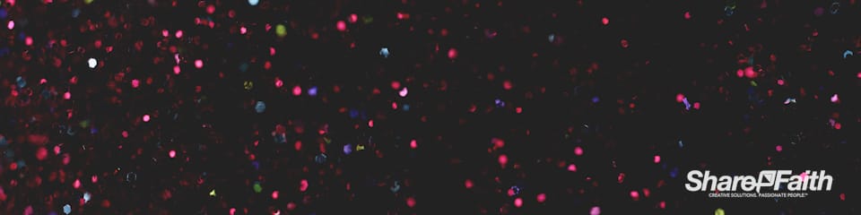 Cascading Glitter Multi Screen Worship Video Background