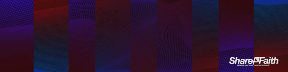 Reflecting Particle Wave Multi Screen Worship Video Background