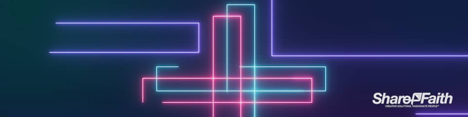 Laser Beam Cross Multi Screen Motion Background