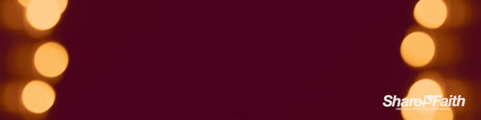 Christmas Candle Light Edge Triple Wide Video Background
