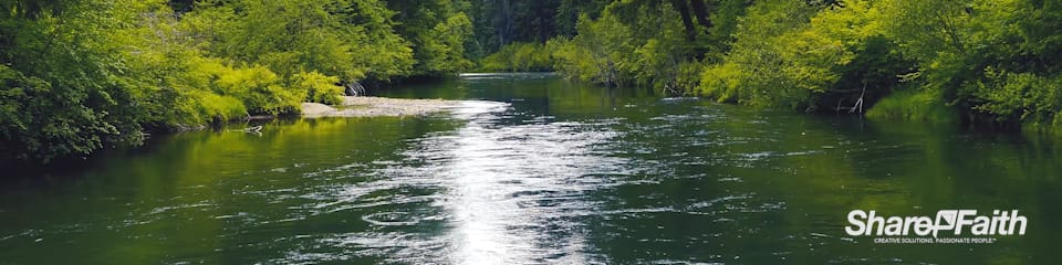 Tranquil Forest River Multi Screen Video Loop