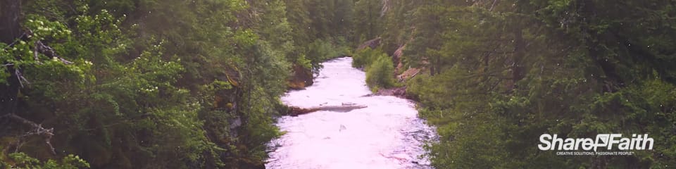Sunlit River Triple Wide Nature Video