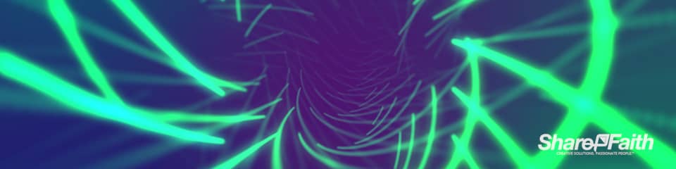 Neon Light Spiral Multi Screen Video