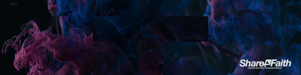 Ink Drop Cross Triple Wide Worship Video