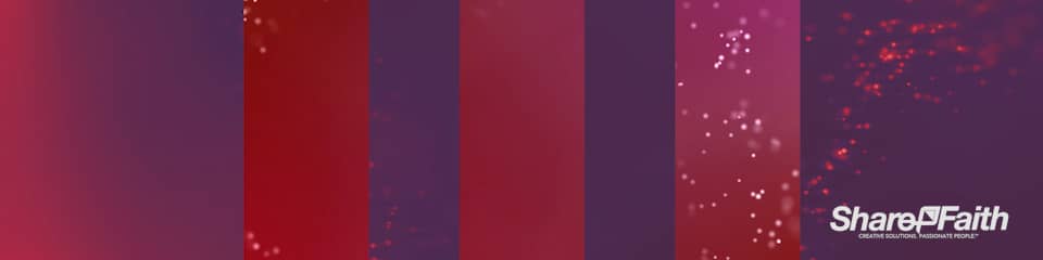 Shimmering Red Particles Multi Screen Worship Motion Background
