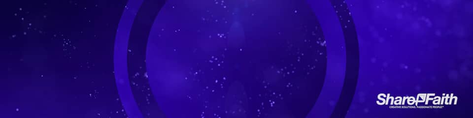 Floating Particle Orb Triple Wide Worship Video