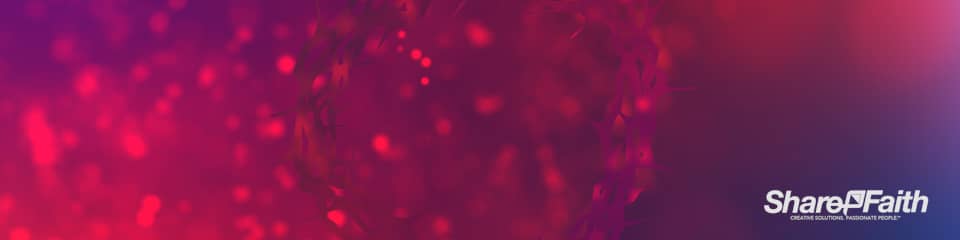 Floating Particle Crown Of Thorns Triple Wide Worship Video