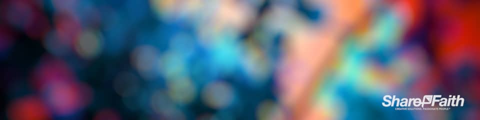 Colorful Bokeh Triple Wide Motion Background