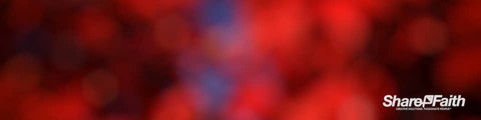 Red Bokeh Triple Wide Motion Background