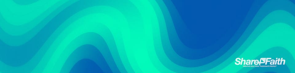 Green Pixel Waves Triple Wide Motion Background