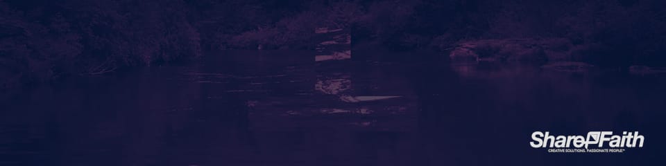 Cross Nature River Triple Wide Worship Video