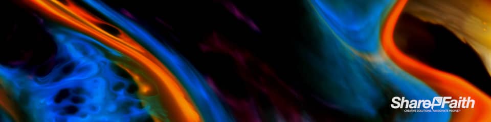 Abstract Galaxy Liquid Triple Wide Worship Video