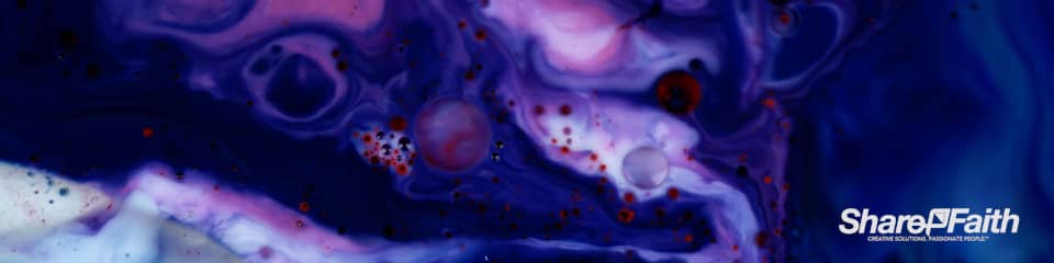 Abstract Galaxy Drops Triple Wide Worship Video