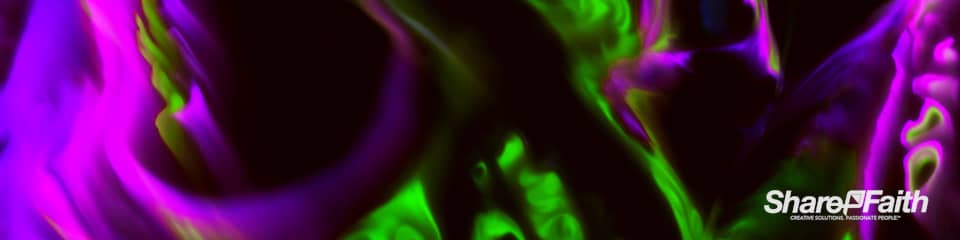 Abstract Galaxy Neon Triple Wide Worship Video