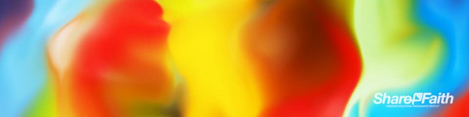 Colorful Paint Abstract Triple Wide Background Video