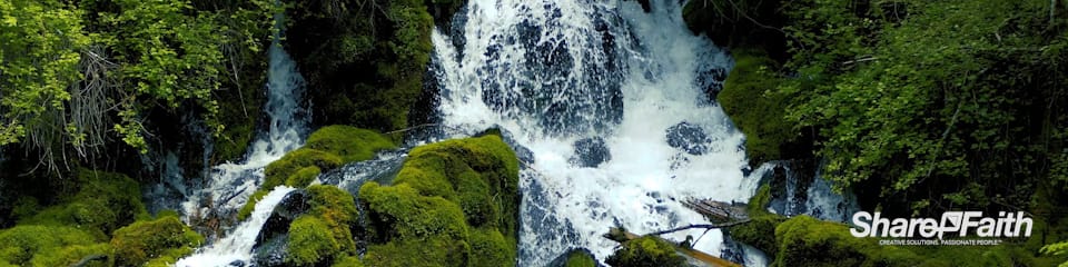 Cascading River Rock Triple Wide Motion Loop