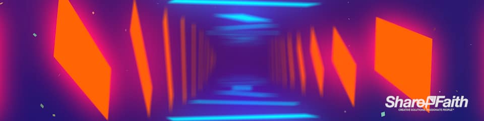 Neon Light Panels Multi Screen Video